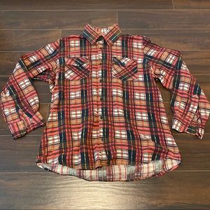 Vintage Woodland Plaid Button Up